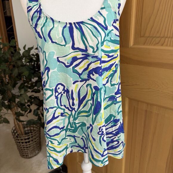 Lilly Pulitzer Monterey Racerback Tank Top Pool Blue Stay Cool‎ XS - Picture 14 of 16